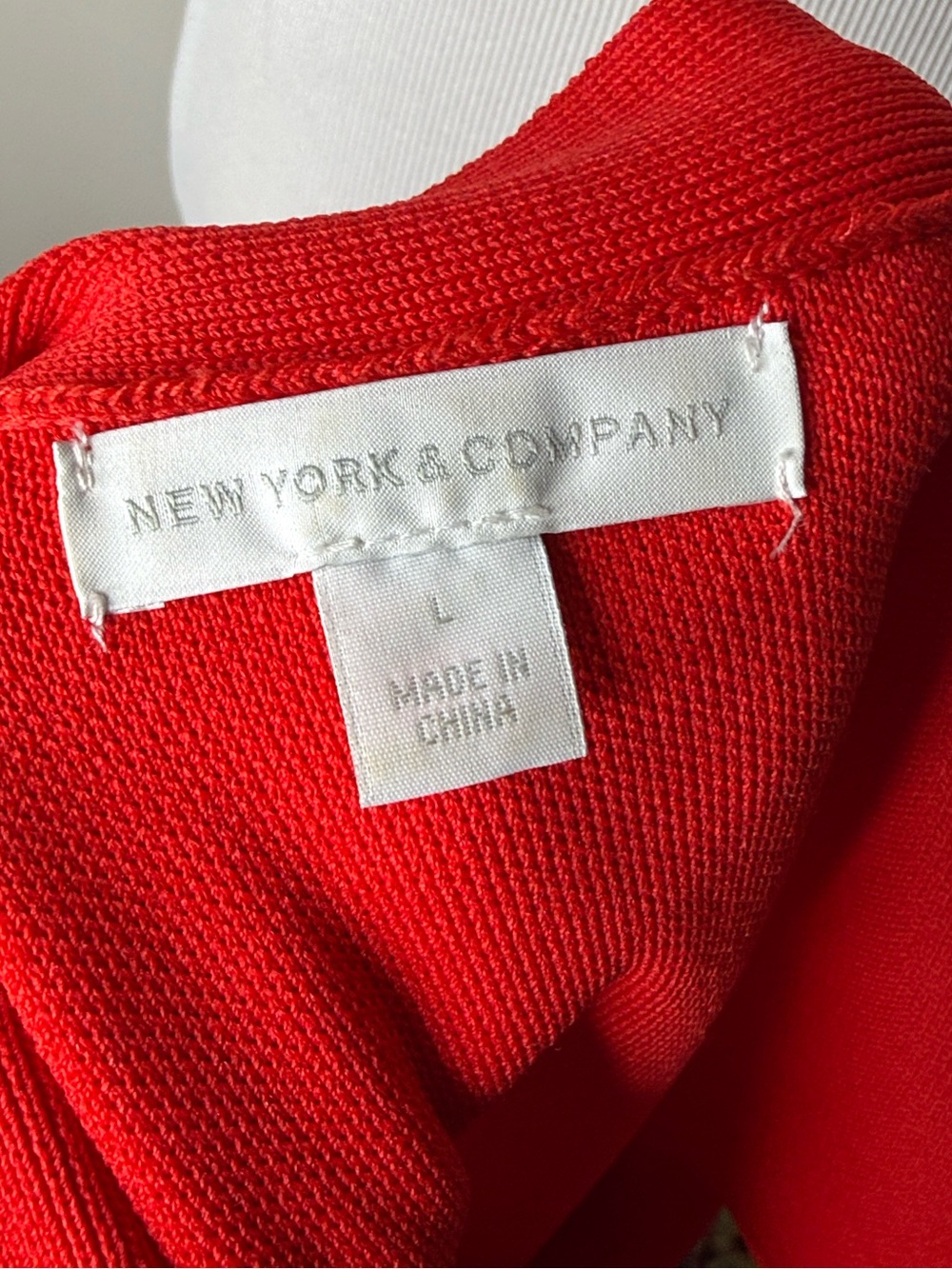 New York & Company Red Jersey Knit Sleeveless Maxi Dress - Picture 4 of 6